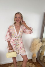 Birdie Floral Print Bubble Hem Mini Dress