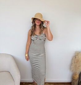 Baela Stripe Knit Halter Dress