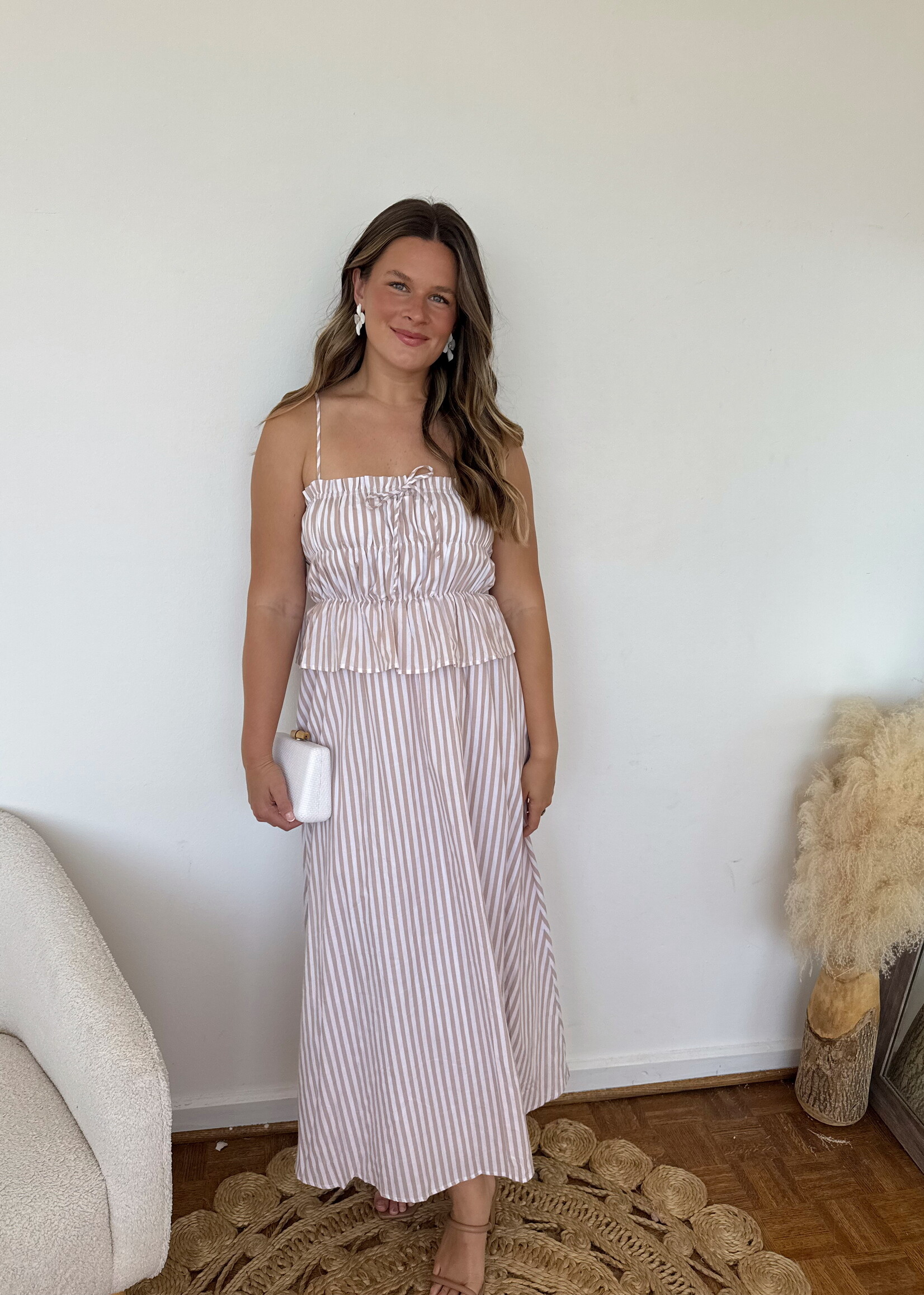 Camila Sleeveless Striped Maxi Dress