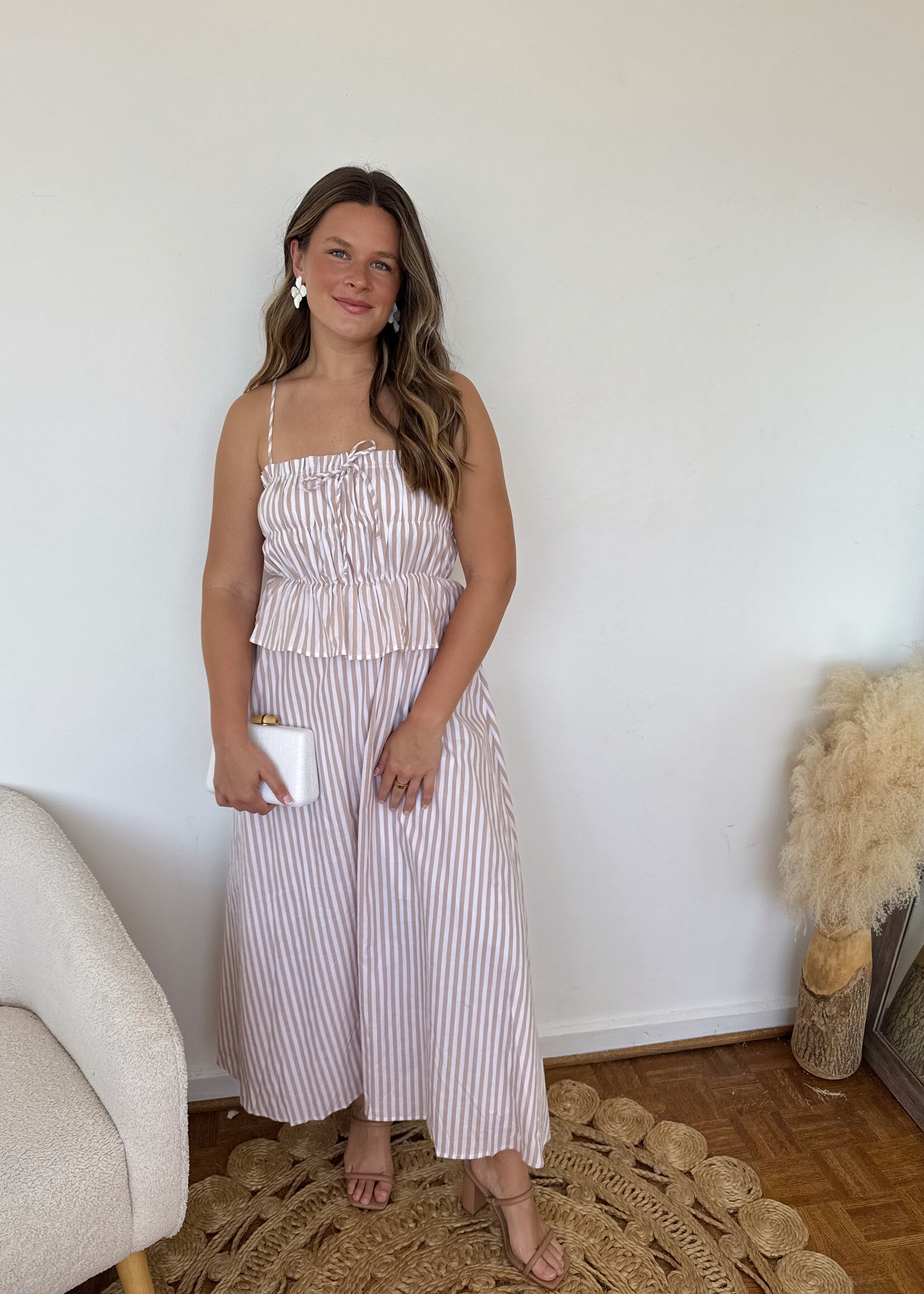 Camila Sleeveless Striped Maxi Dress