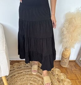 Abbie High Waist Tier Skirt