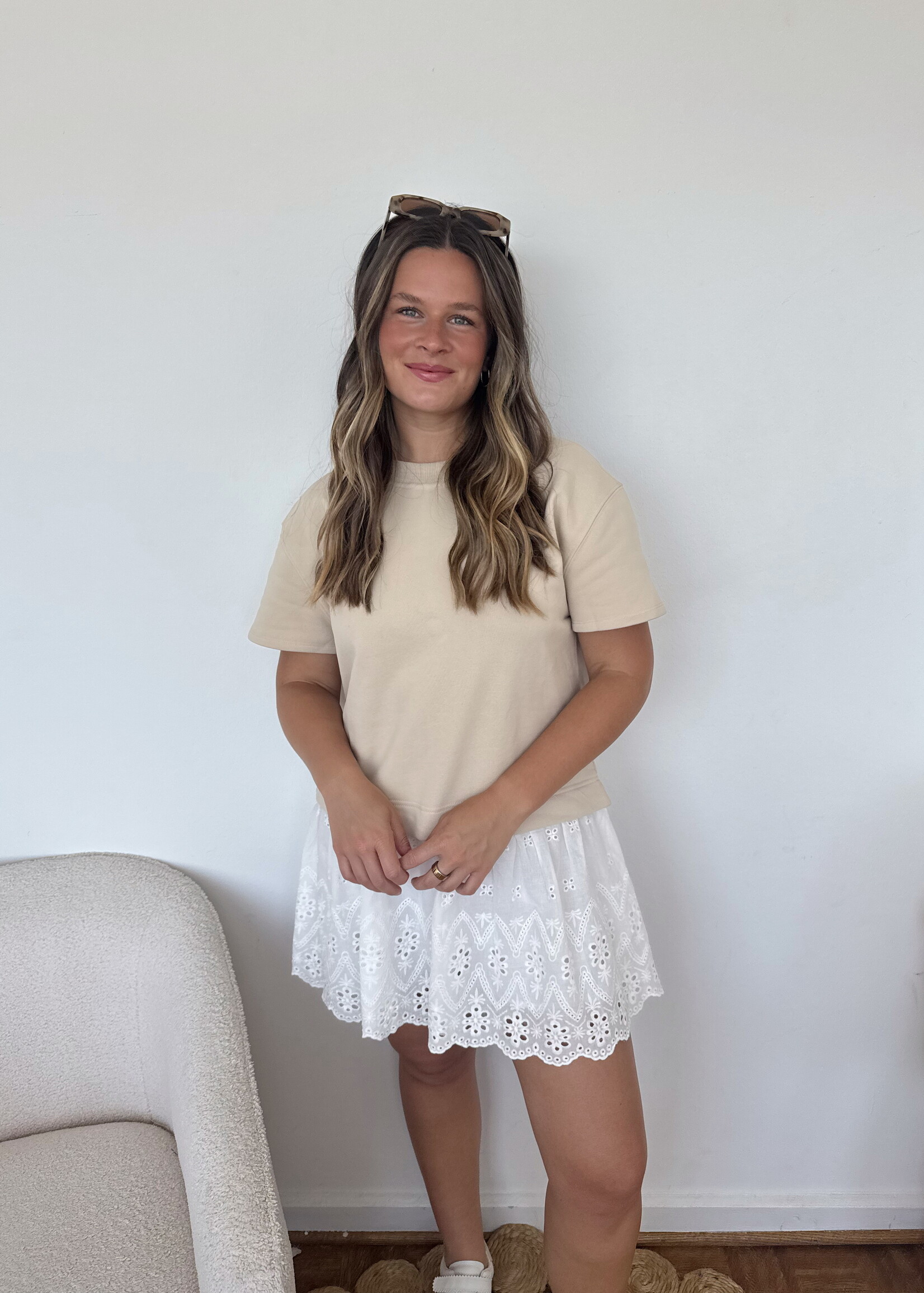 Ashton Twofer Lace Romper Mini Dress