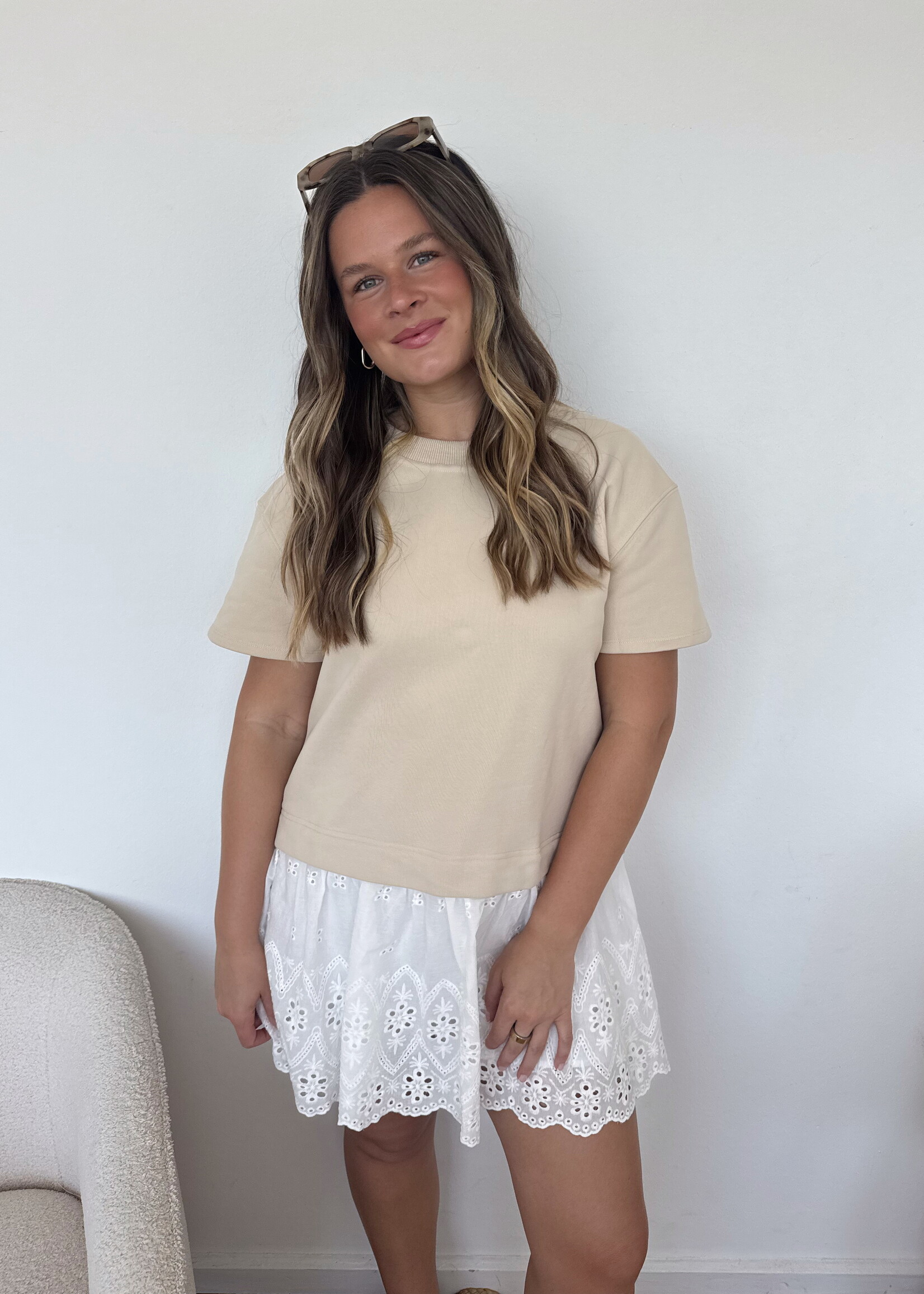 Ashton Twofer Lace Romper Mini Dress