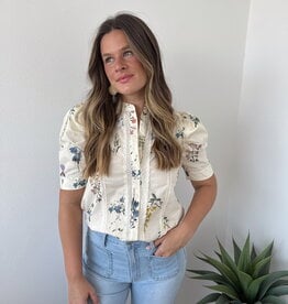 Eve Floral Button Down Top