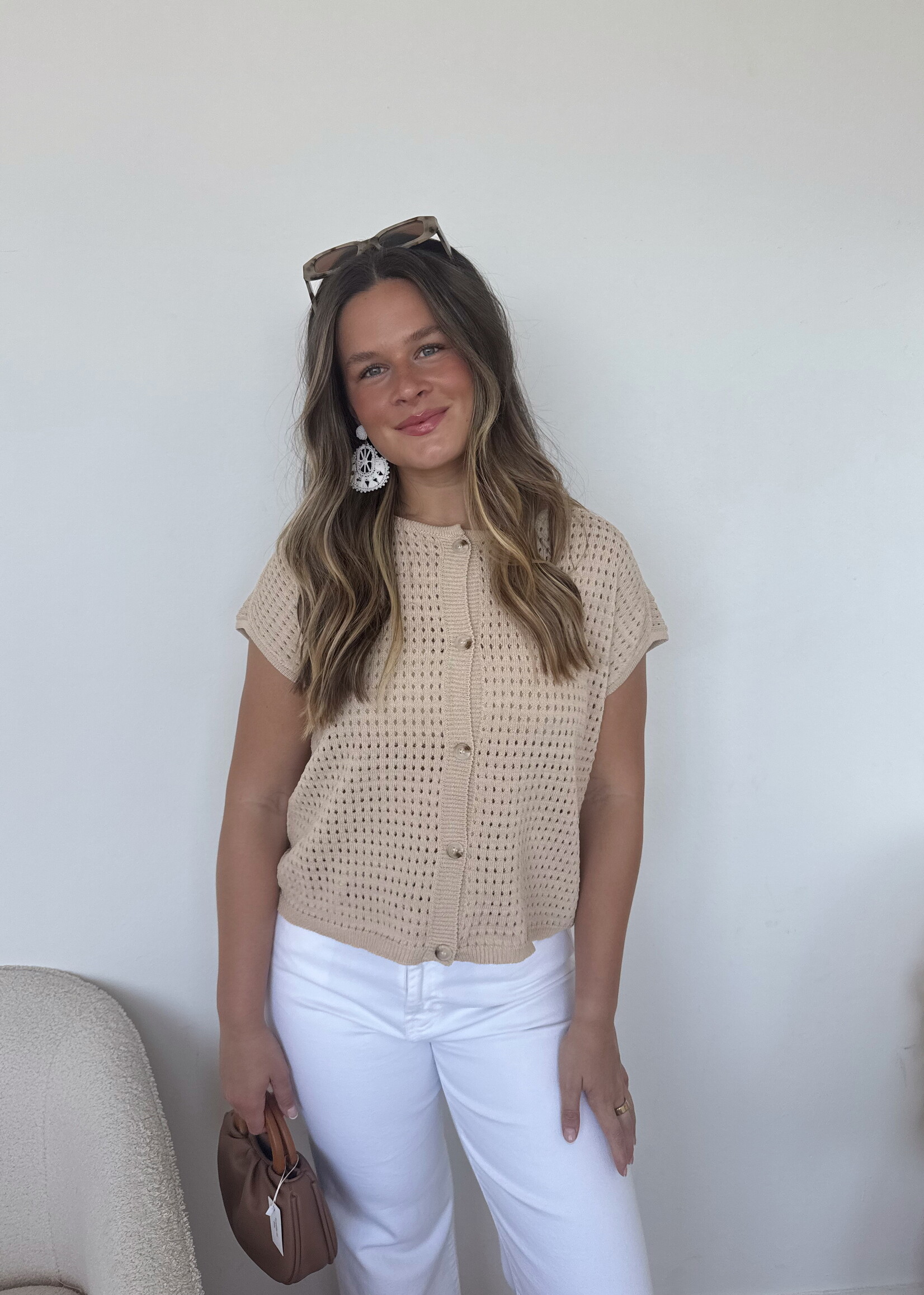 Fiore Button Up Sweater Top