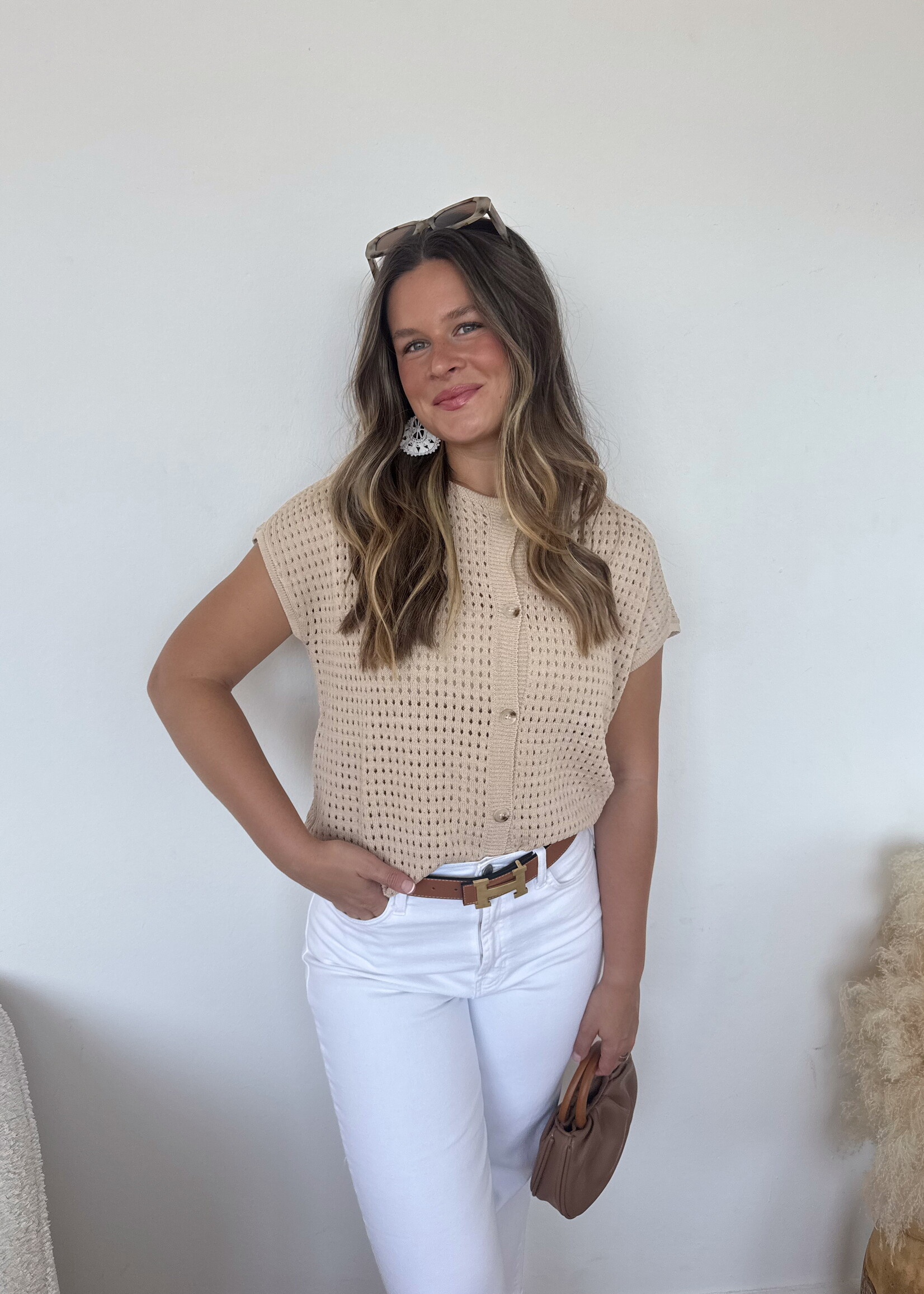 Fiore Button Up Sweater Top