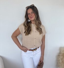 Fiore Button Up Sweater Top