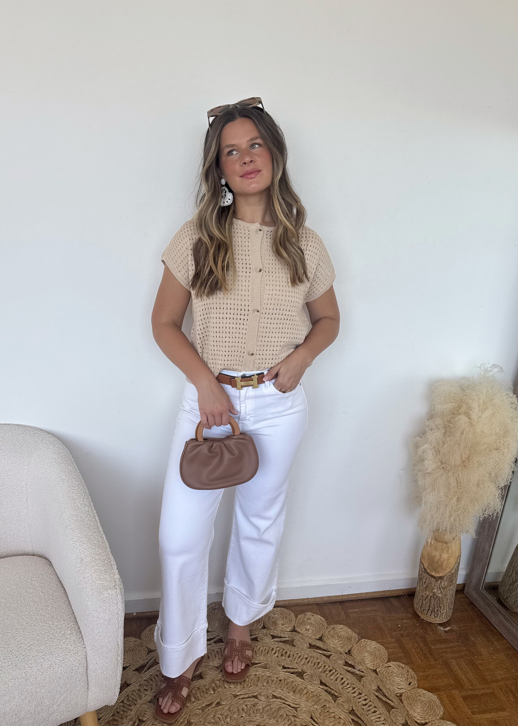 Fiore Button Up Sweater Top