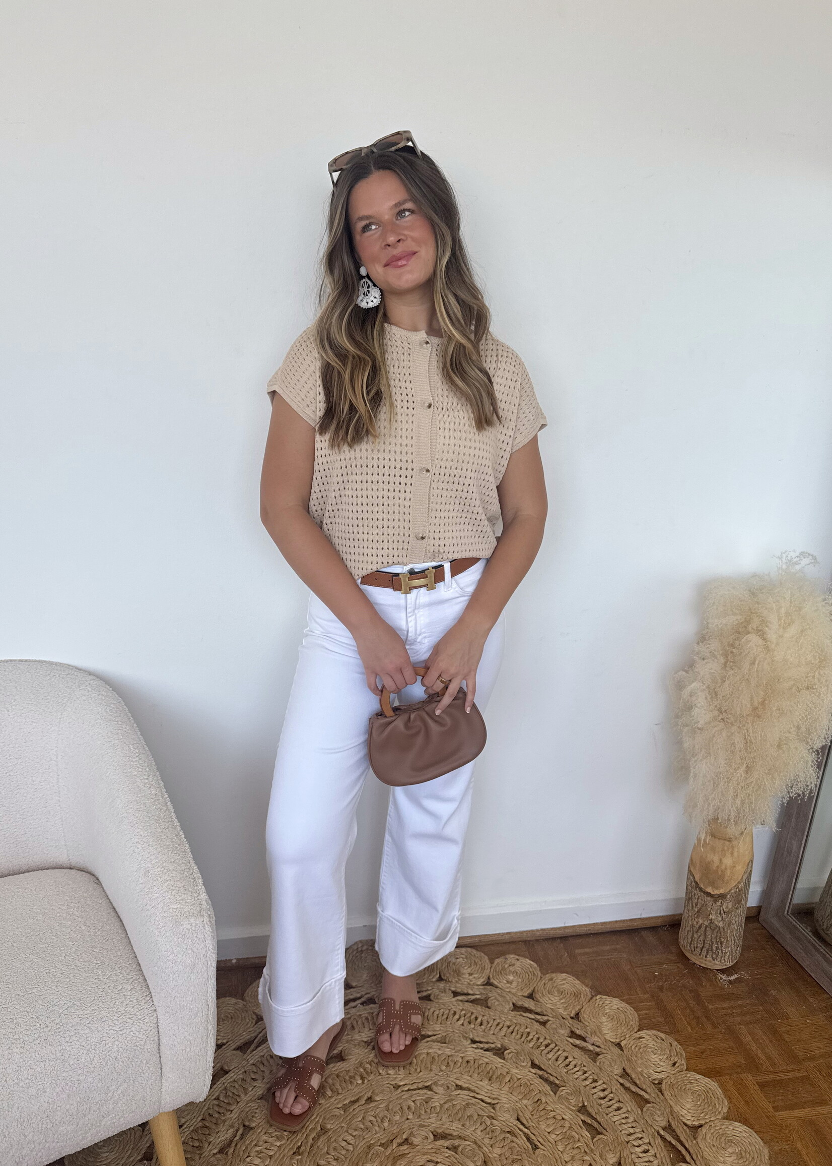 Fiore Button Up Sweater Top