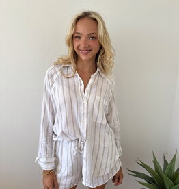 Z-Supply The Perfect Linen Stripe Top