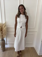 Dakota Eyelet Drawstring Maxi Skirt
