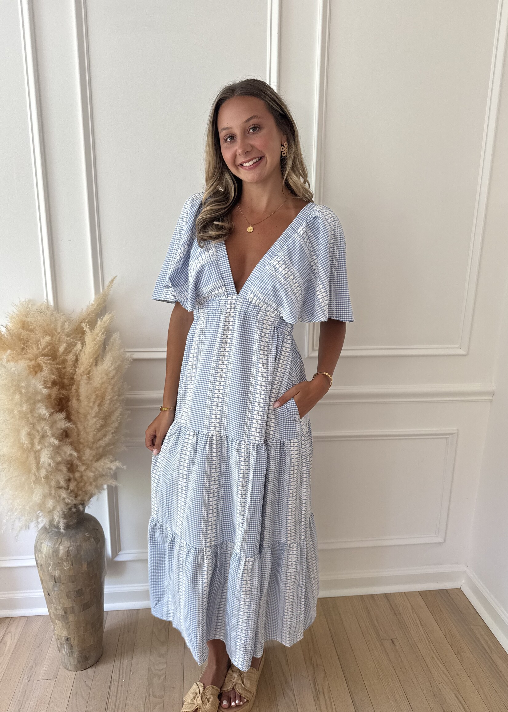 Addyson V-Neck Midi Dress