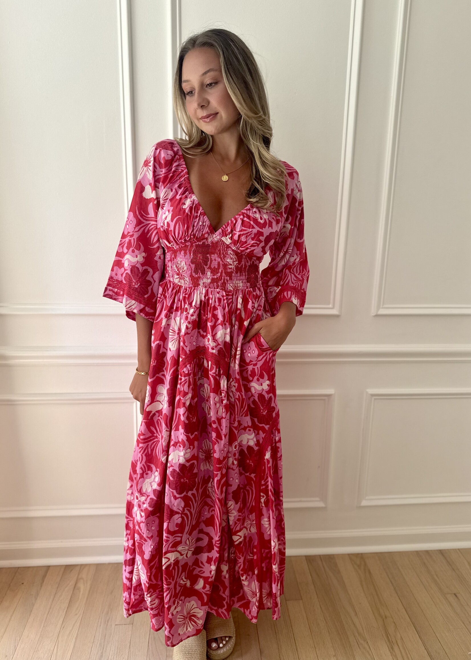 Free People Printed Dixie Maxi