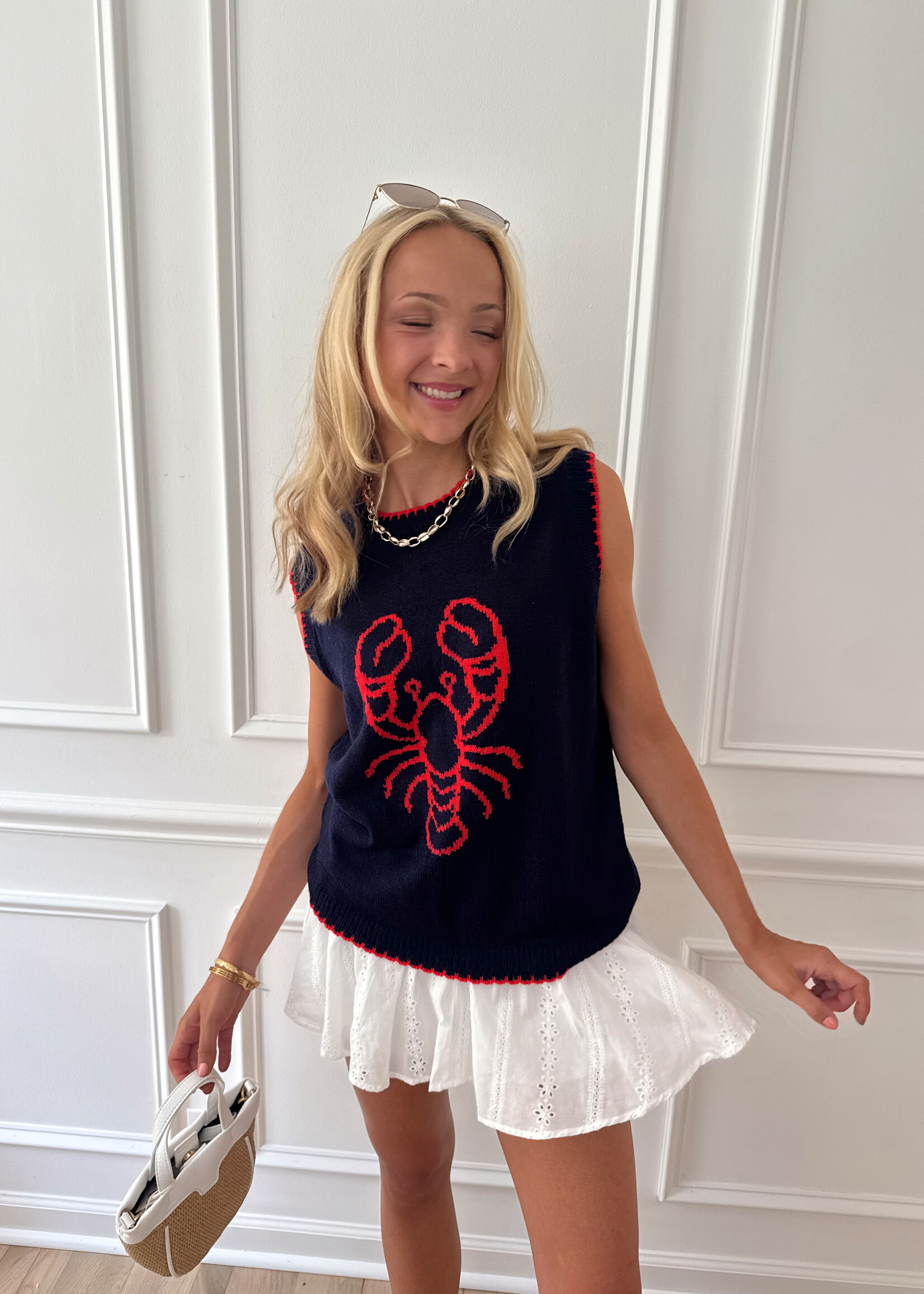 Agathea Button Up Drawstring Eyelet Mini Skort