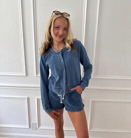 Z Supply Daily Knit Denim Cardigan