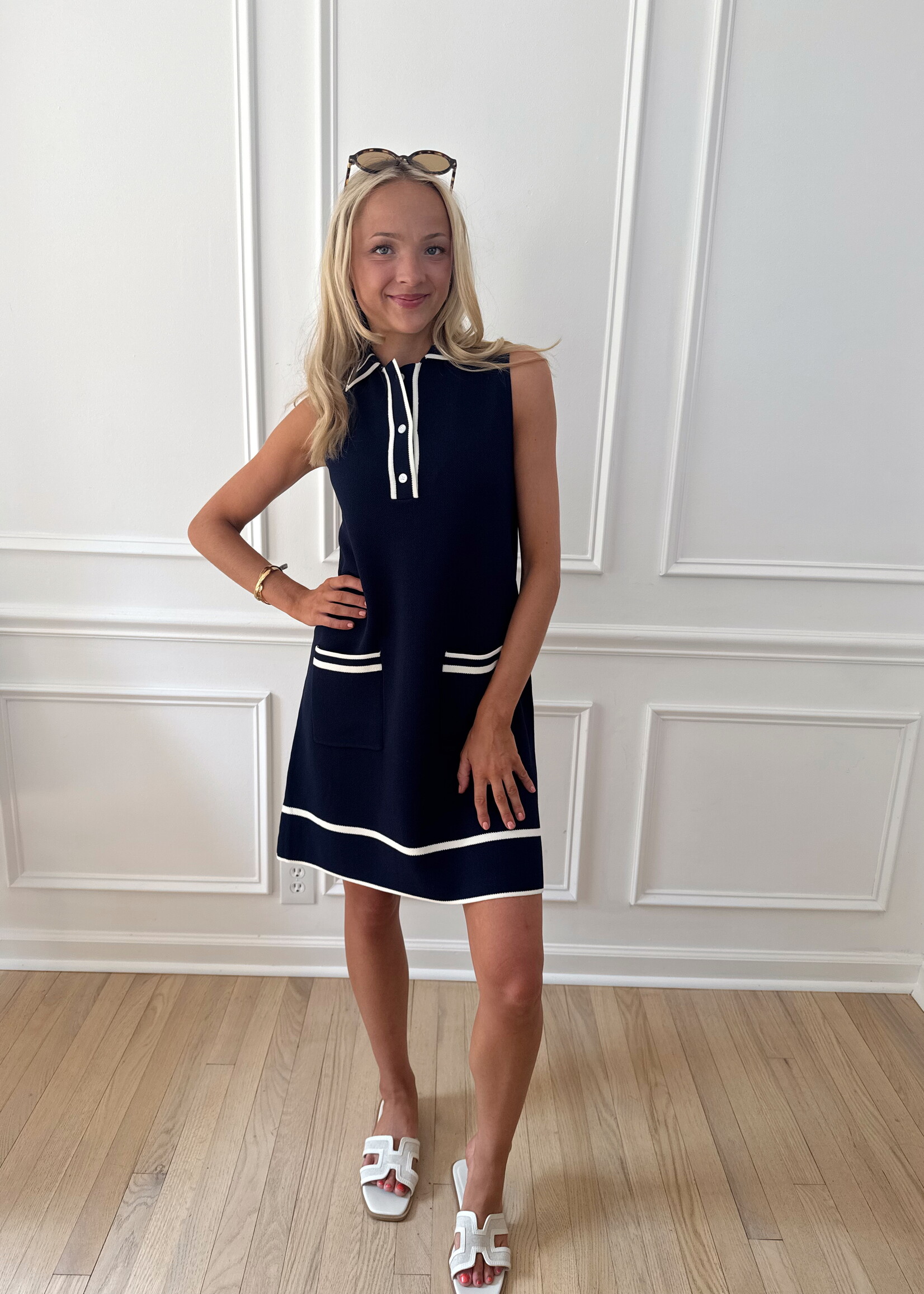 Lollie Sleeveless Sweater Knit Mini Dress