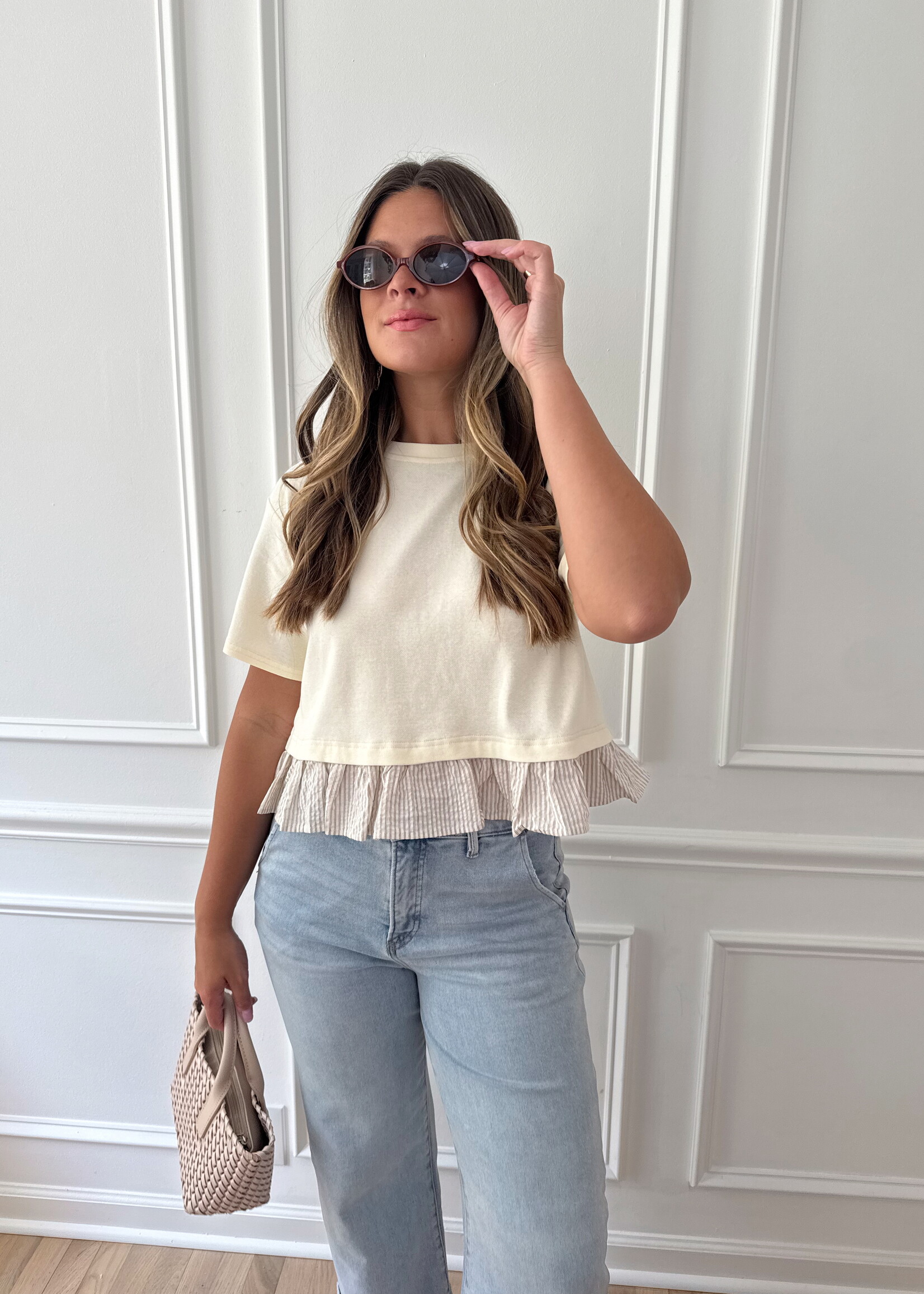 Bexley Mixed Media Top