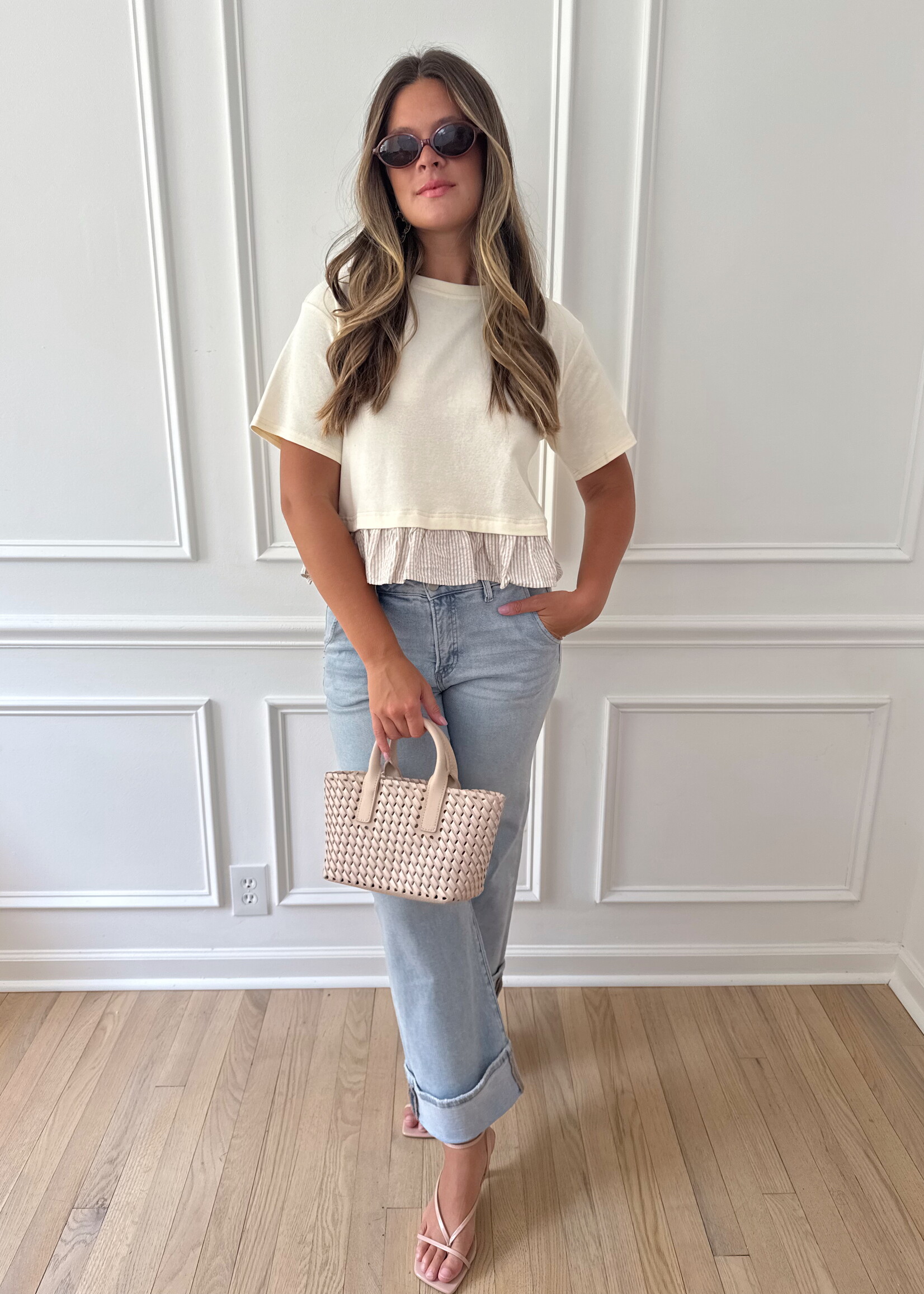 Bexley Mixed Media Top