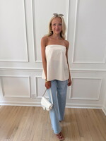 Cressida Strapless Flowy Tube Top