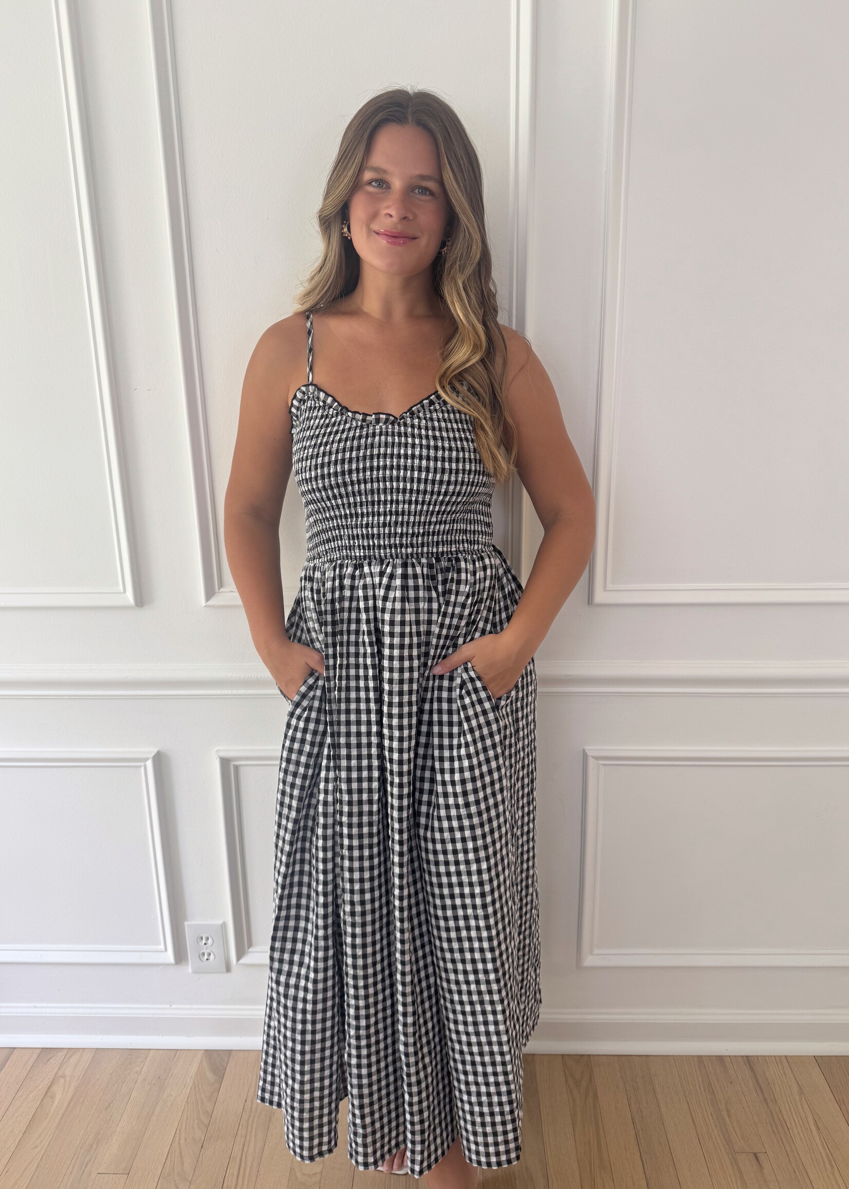 Jameson Gingham Print Dress