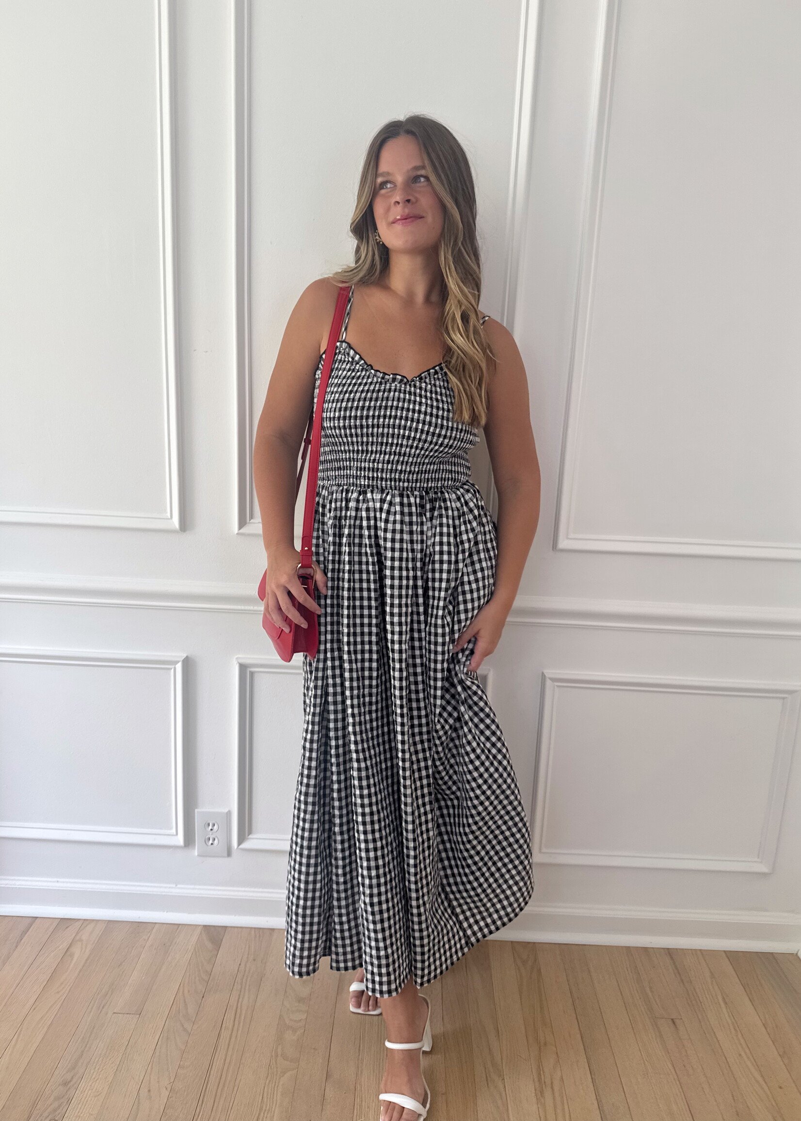 Jameson Gingham Print Dress