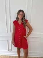 Kyra Ruffle Detail Mini Dress