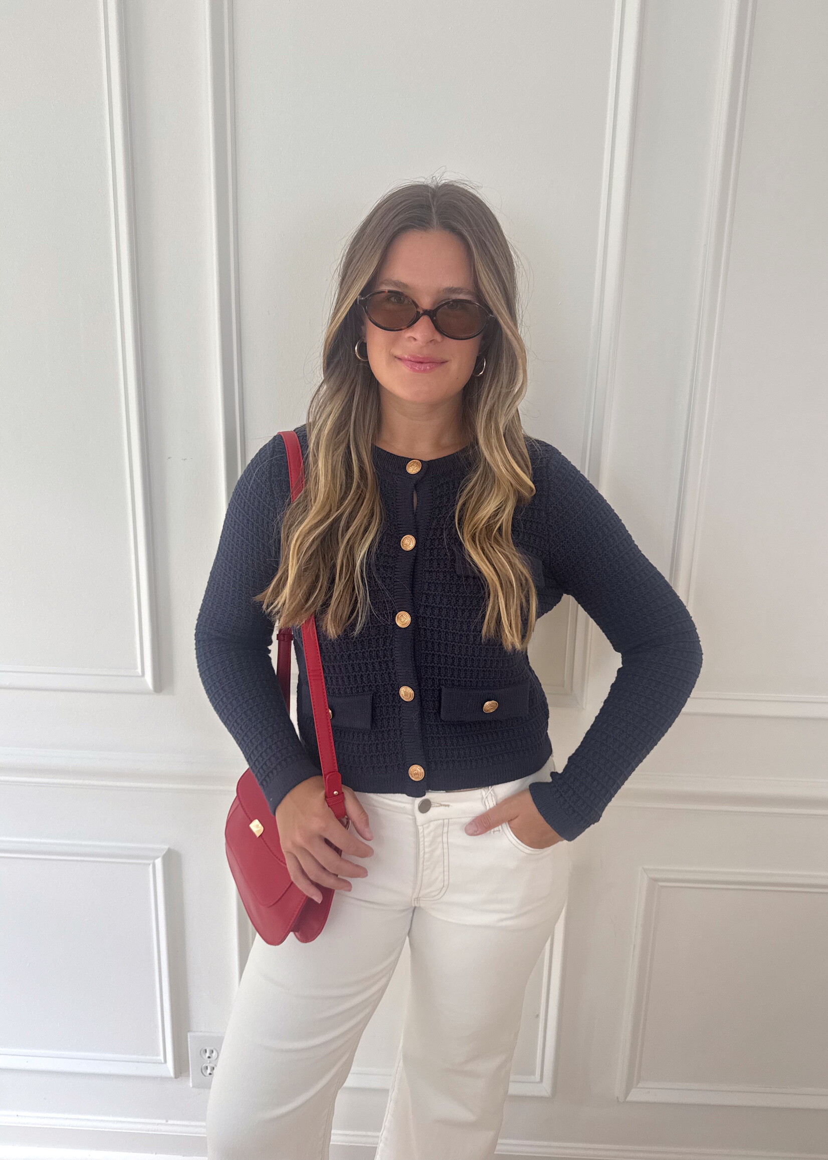 Anya Knit Button up Sweater