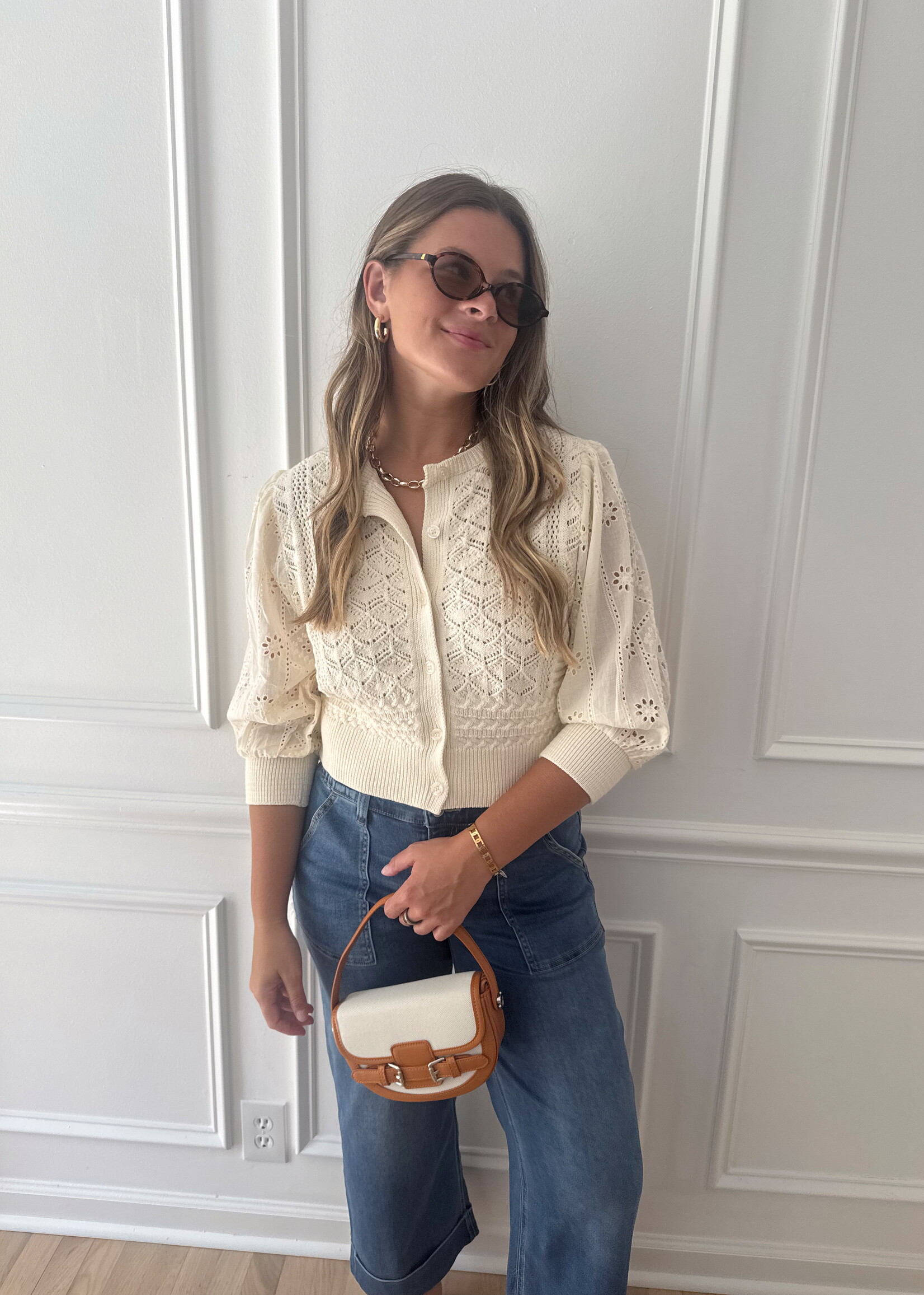 Maheera Mixed Media Cardigan