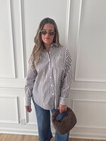 Holly Stripe Button Down Top