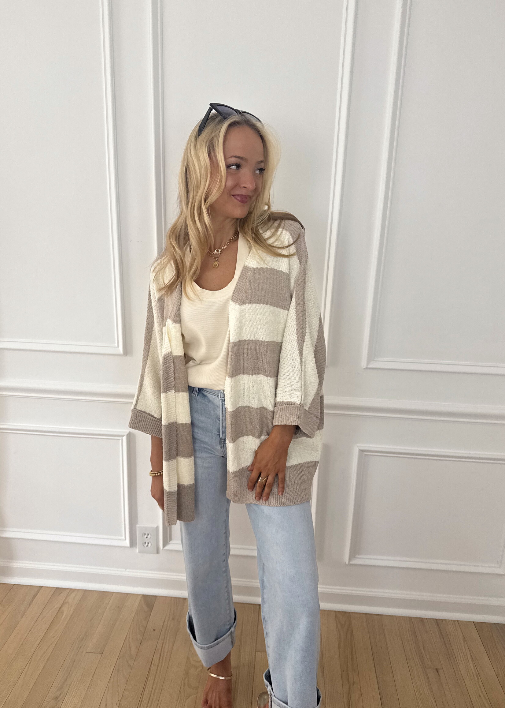 Shay Striped Cardigan