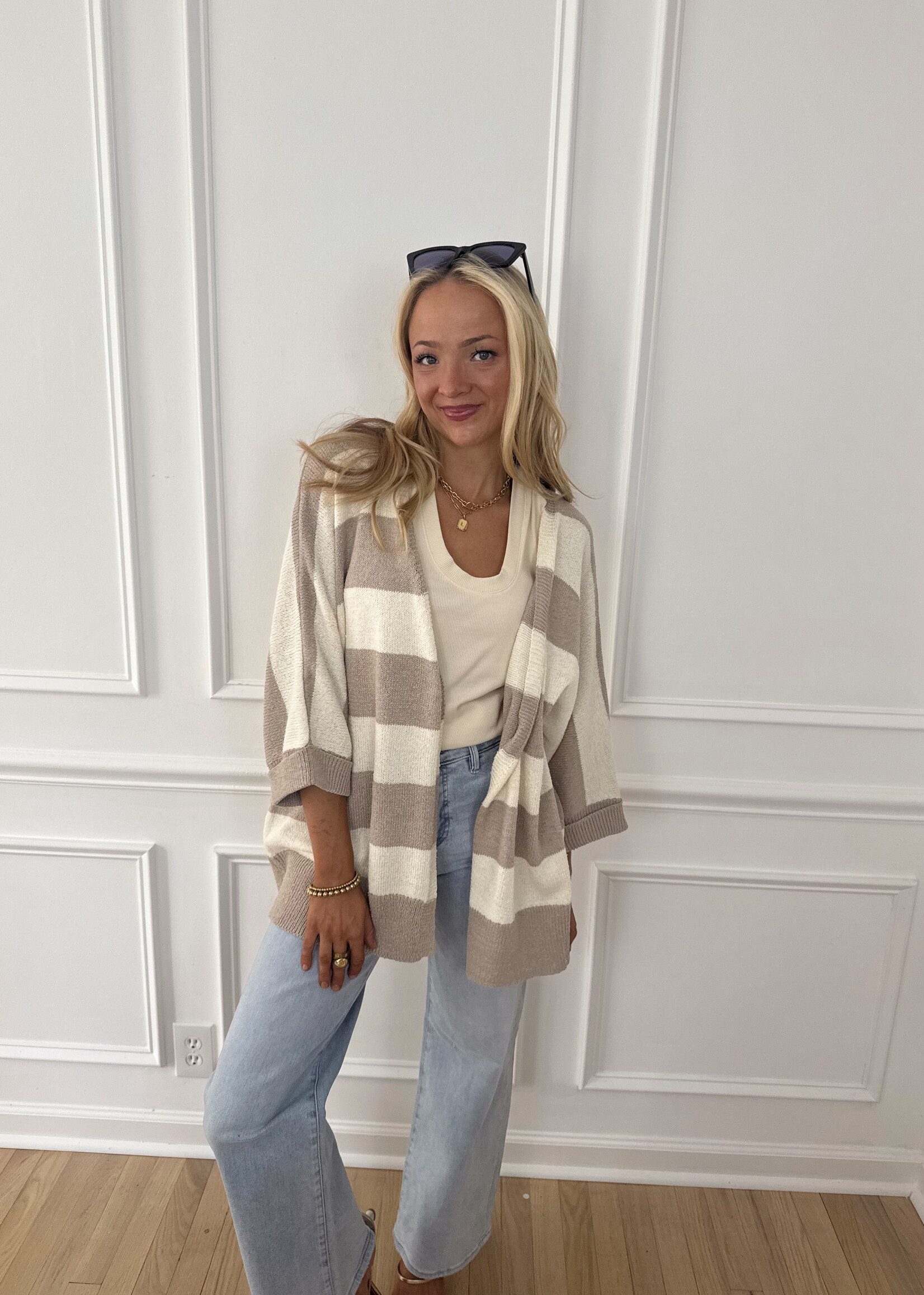 Shay Striped Cardigan