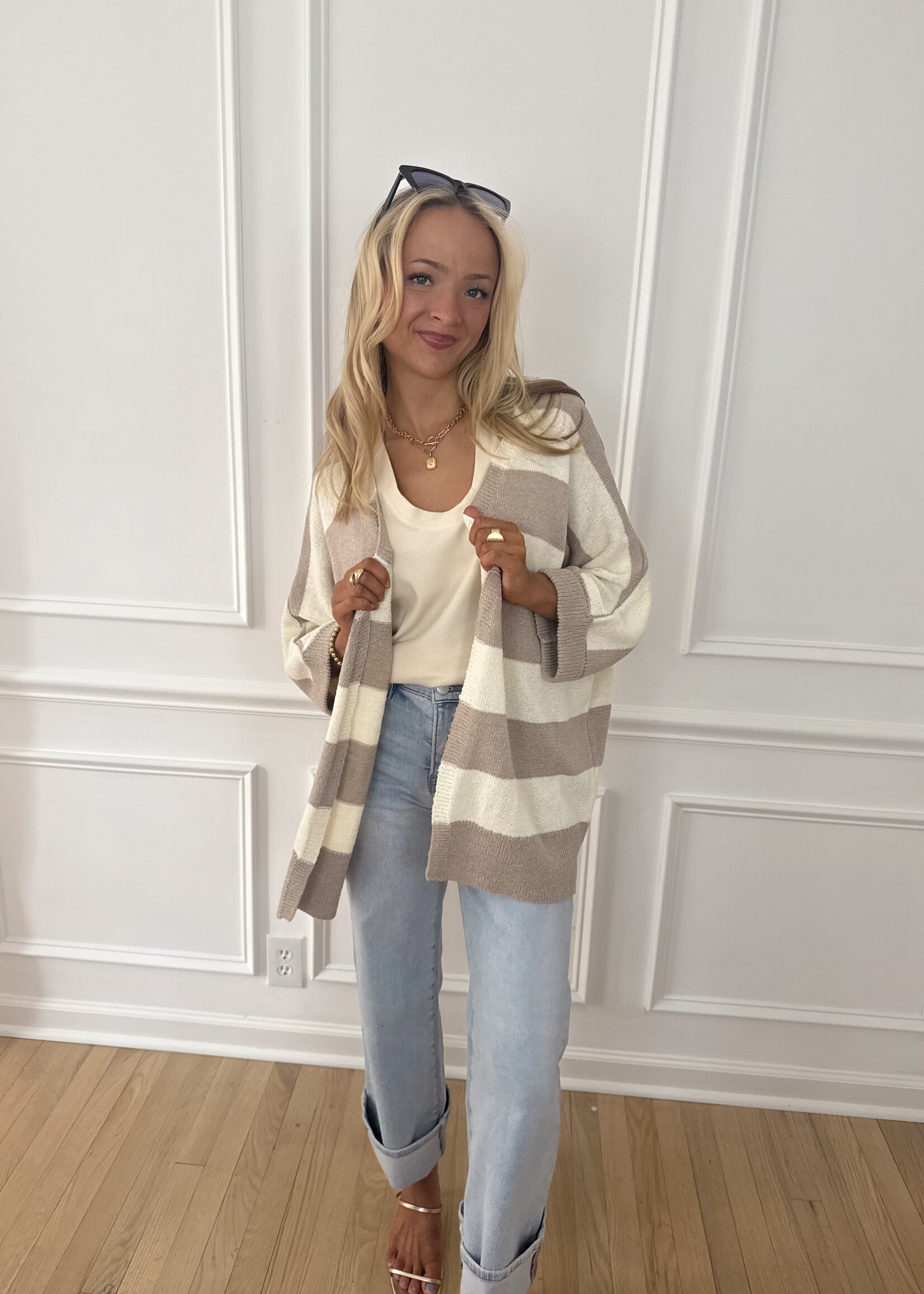 Shay Striped Cardigan