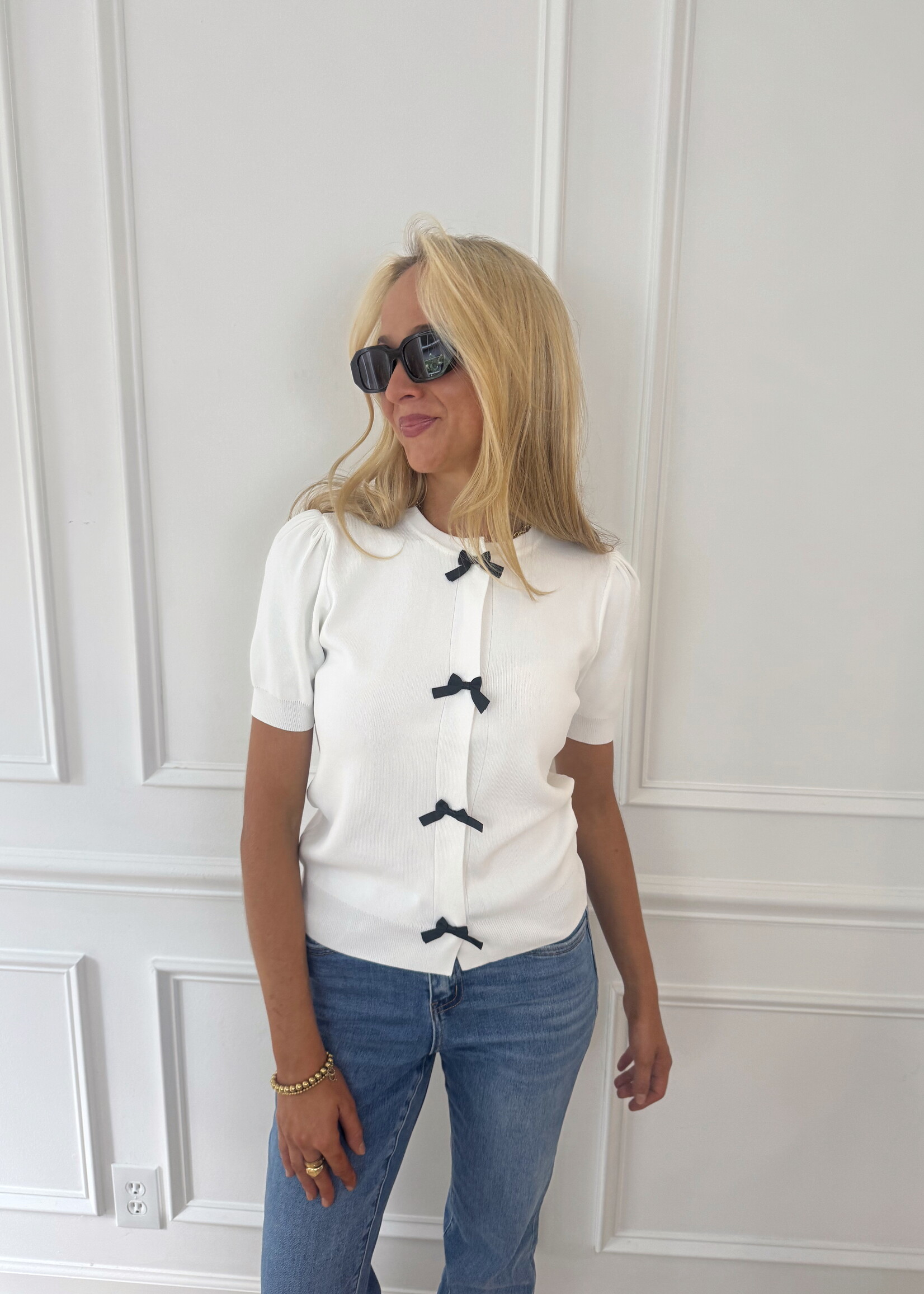 Joni Short Sleeve Ribbed Top