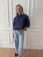Carrington Ruffled Hem Drop Shoulder Shirt