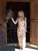 Eudora Strapless Floral Maxi Dress