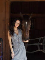 Aneira Tie Front Gingham Top