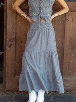 Ambrosia Gingham Midi Skirt