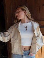 Sassy Drawstring Waist Jacket
