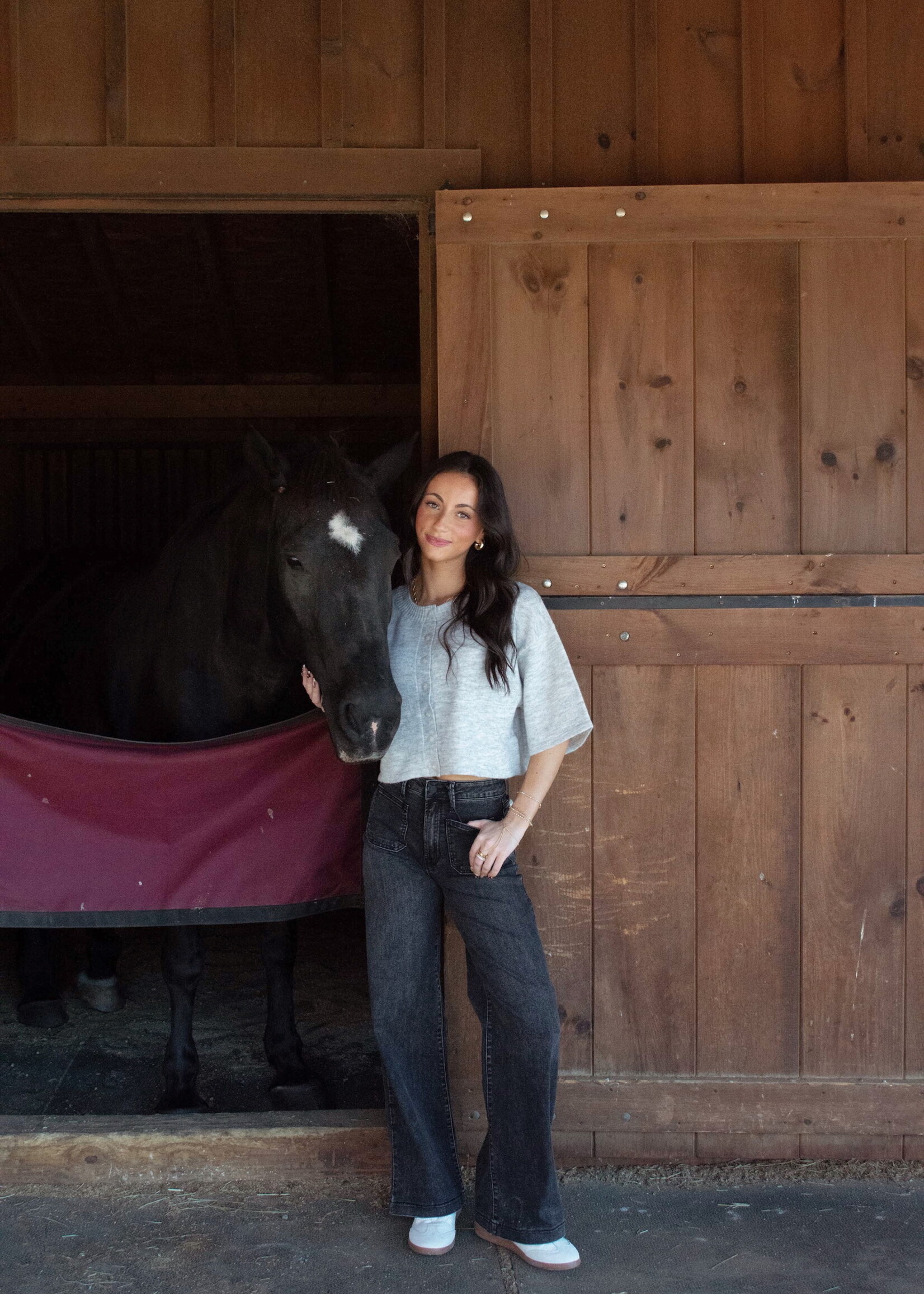 Eileen Mini Patch Pocket Wide Jean