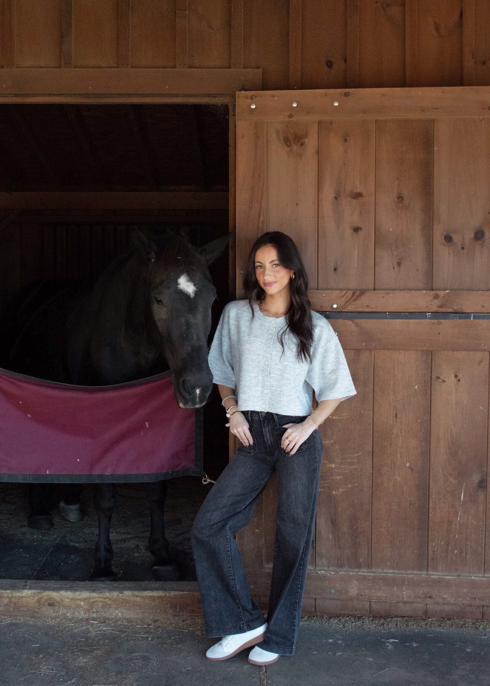 Eileen Mini Patch Pocket Wide Jean