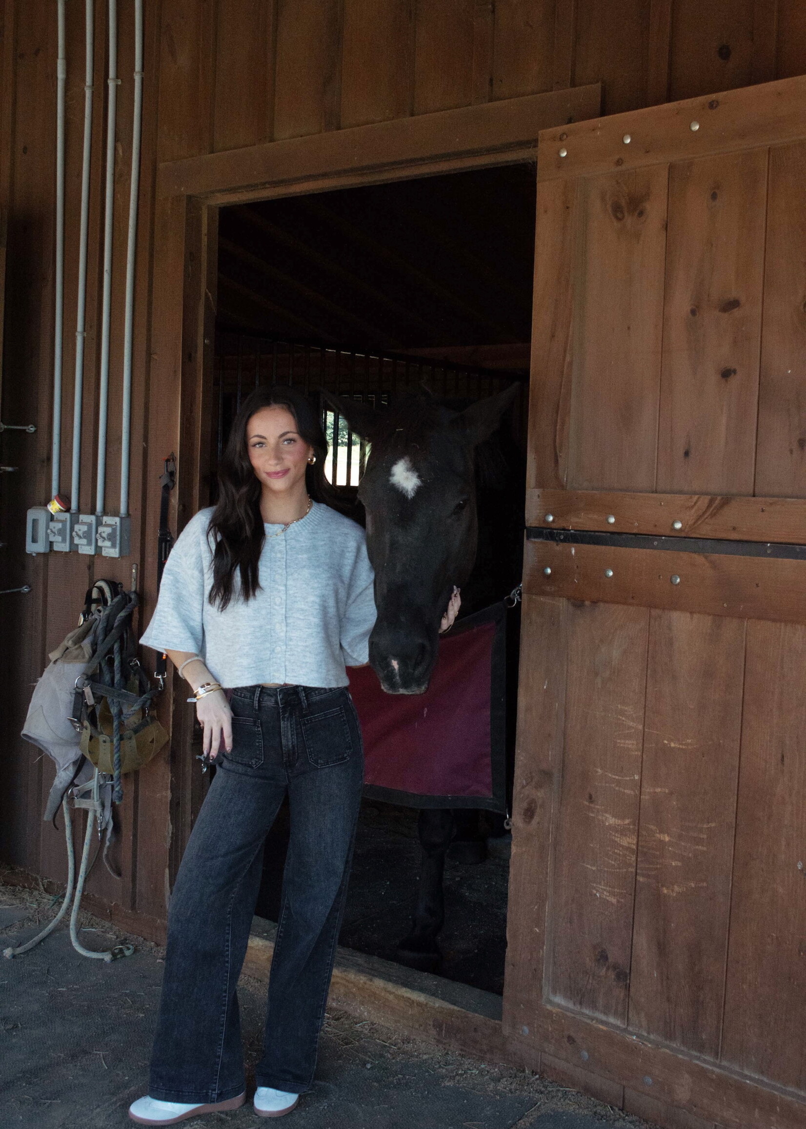 Eileen Mini Patch Pocket Wide Jean