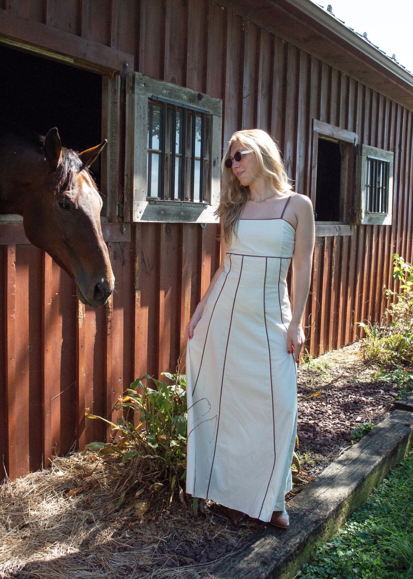 Kortne Square Neck Maxi Dress