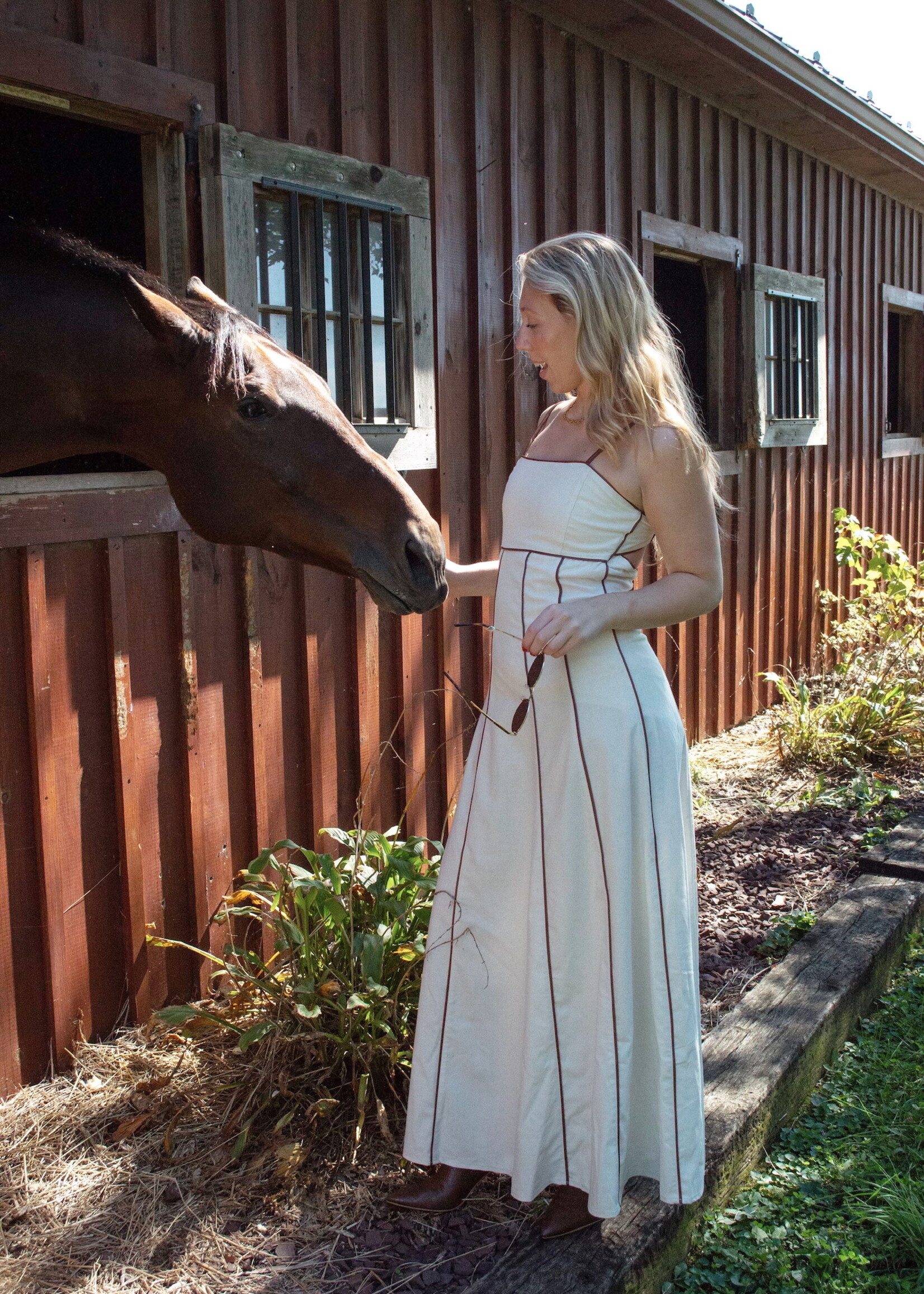 Kortne Square Neck Maxi Dress