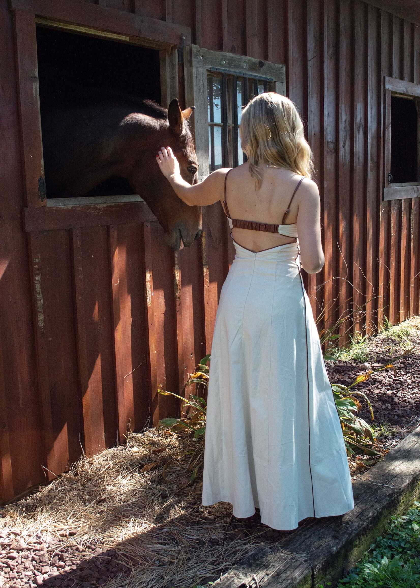 Kortne Square Neck Maxi Dress