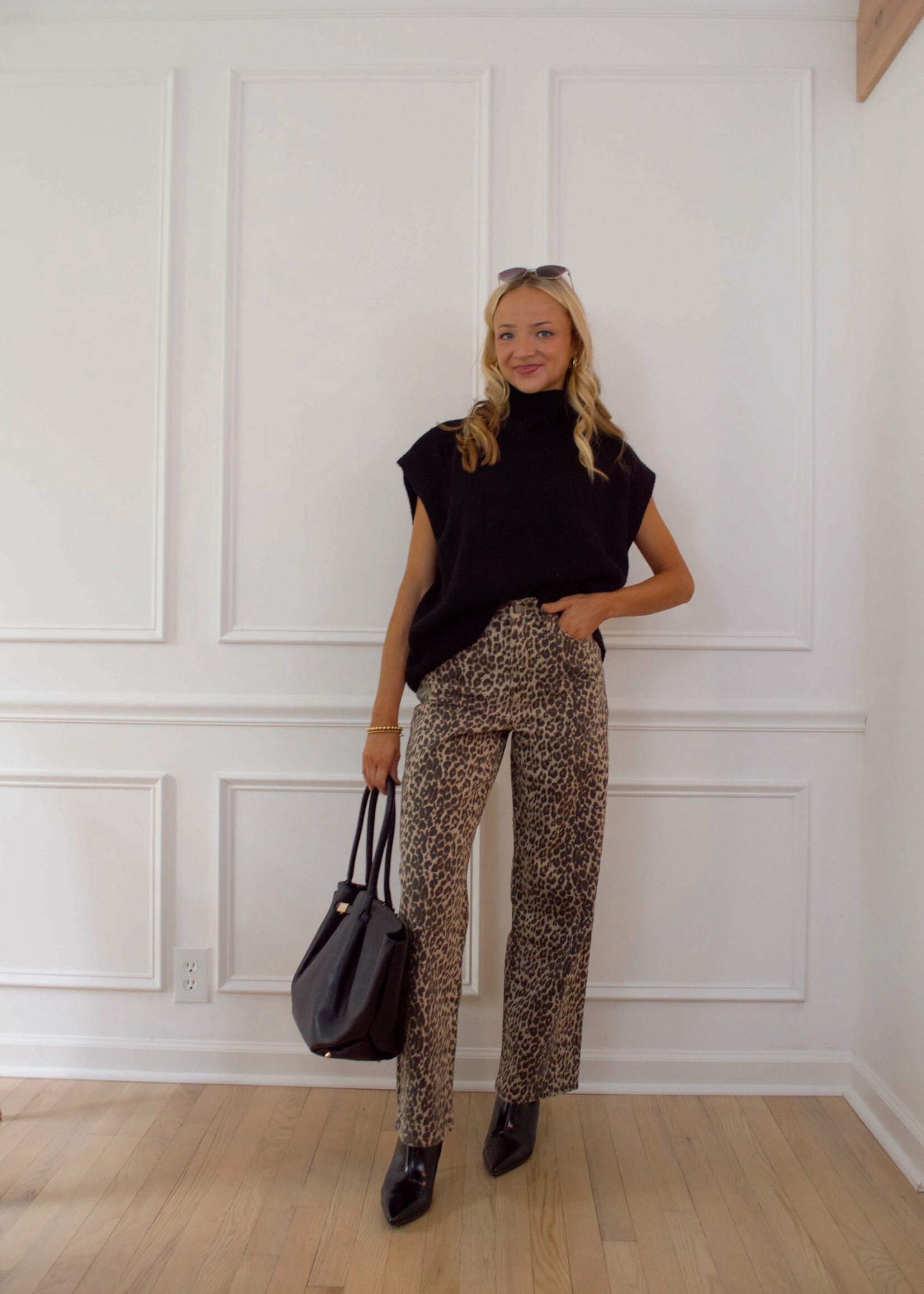 Arlene Sleeveless Mockneck Sweater