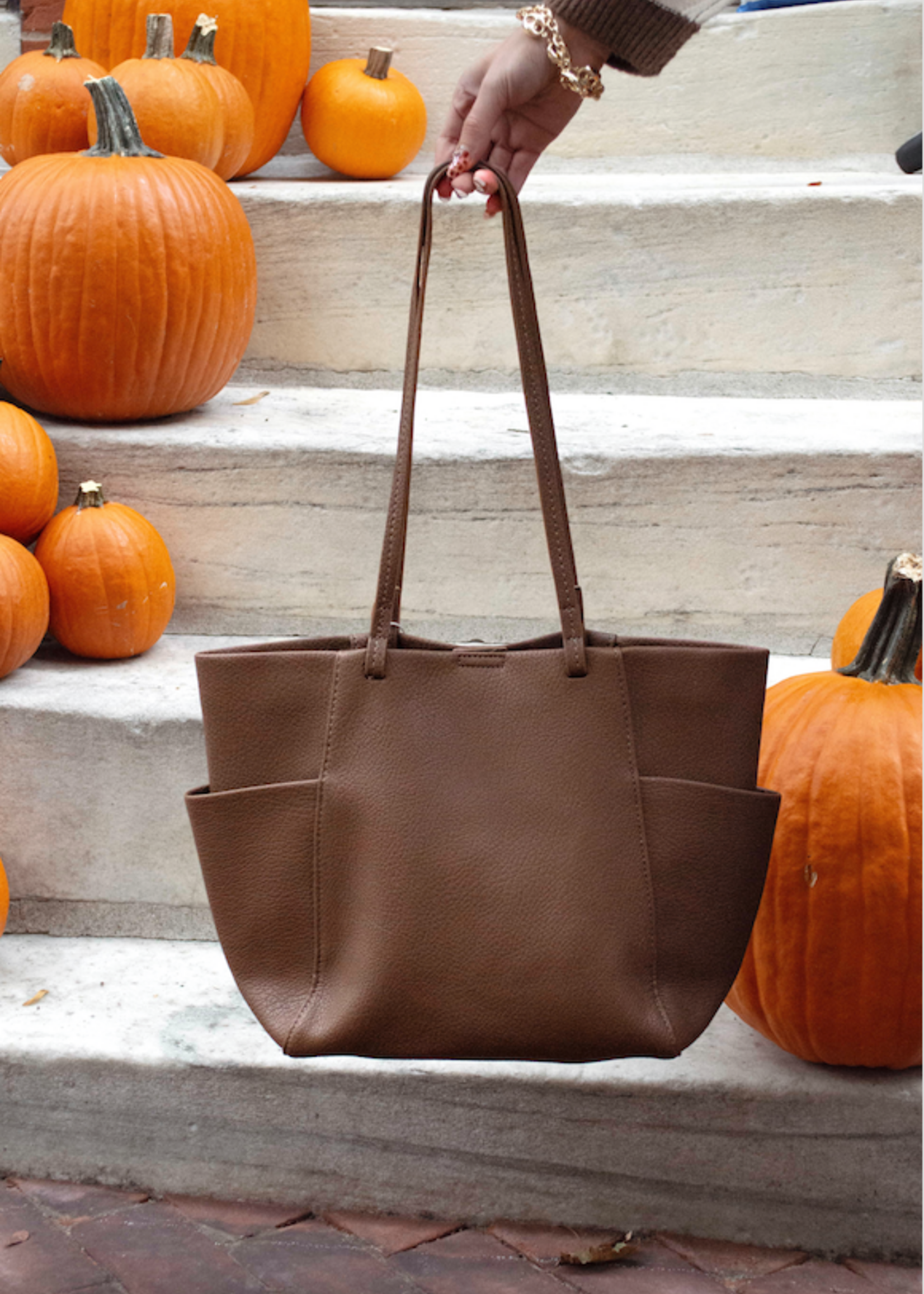 Large Tote Bag W / Cosmetic Pouch
