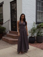 Gina Halter Polka Dot Maxi Dress