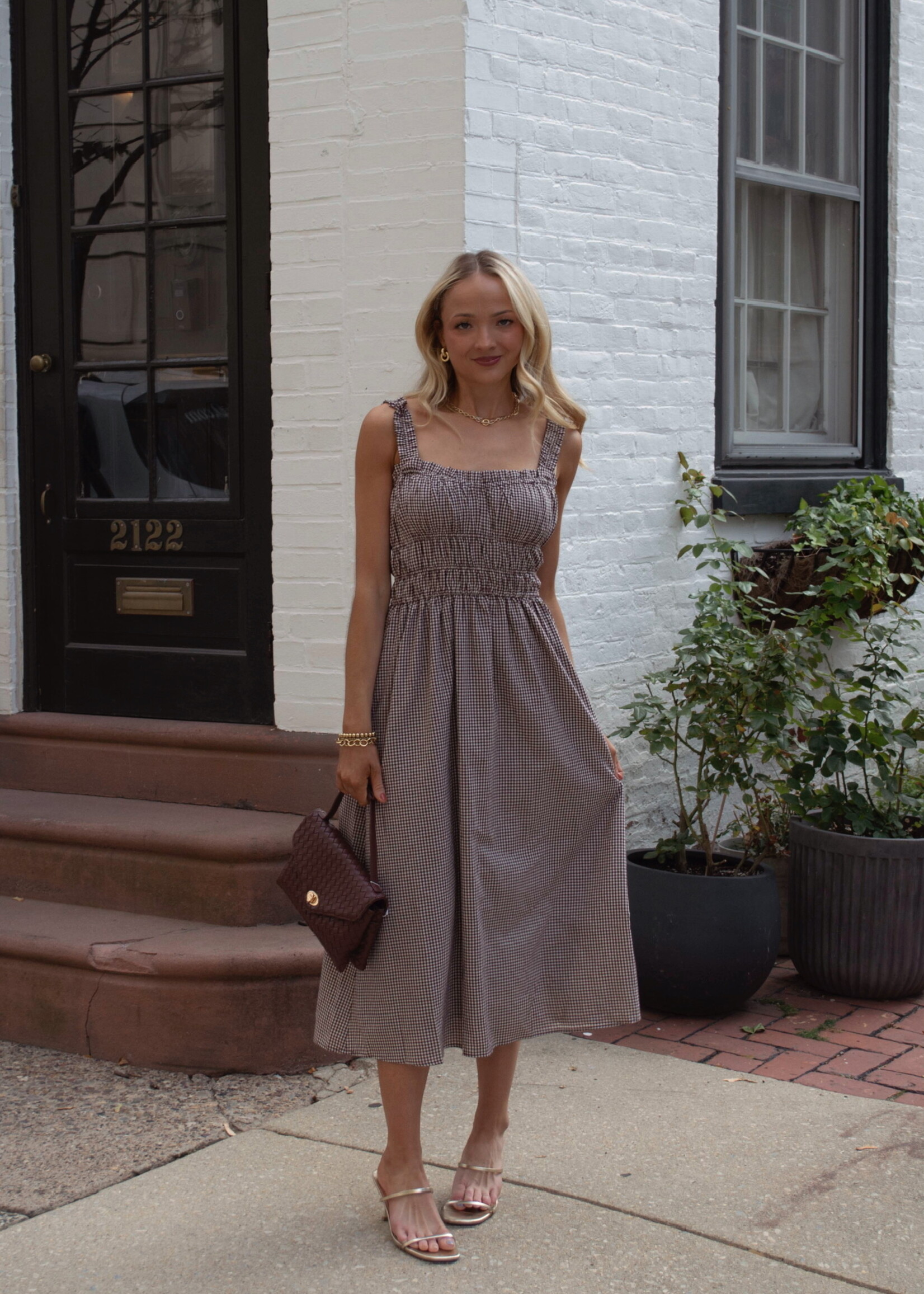 Utah Gingham Maxi Dress