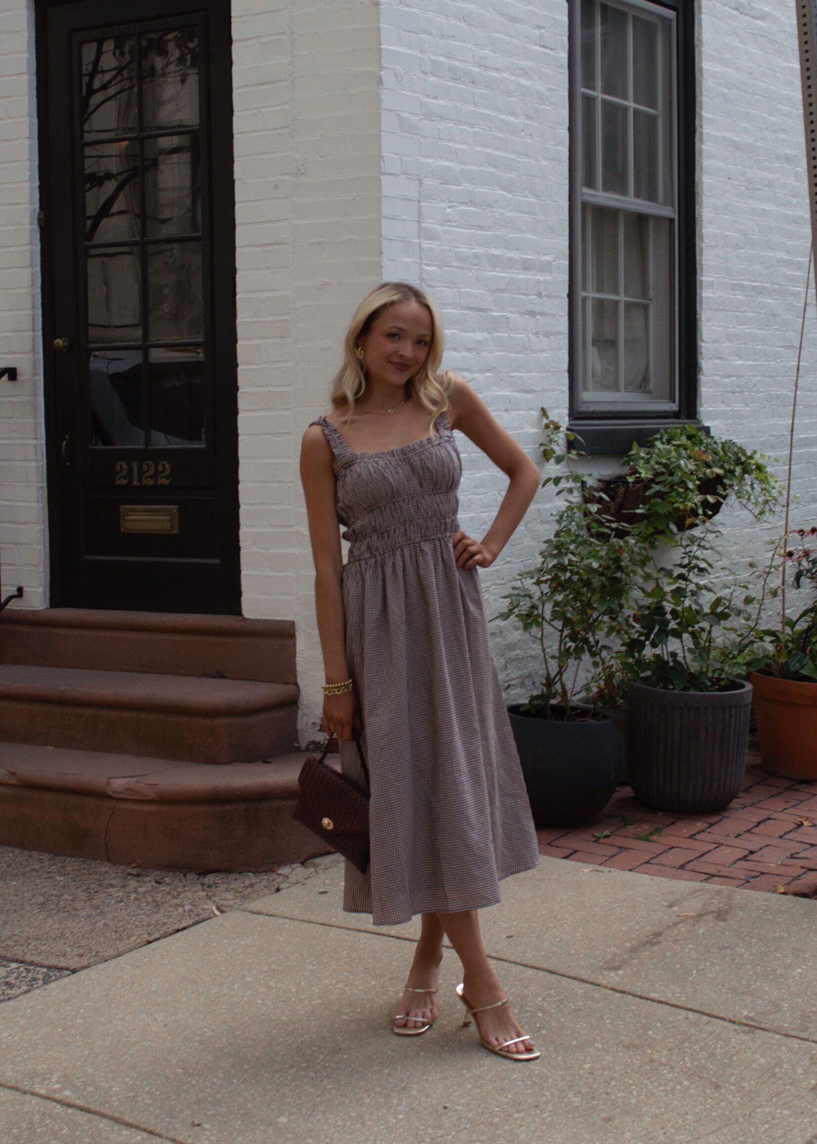 Utah Gingham Maxi Dress