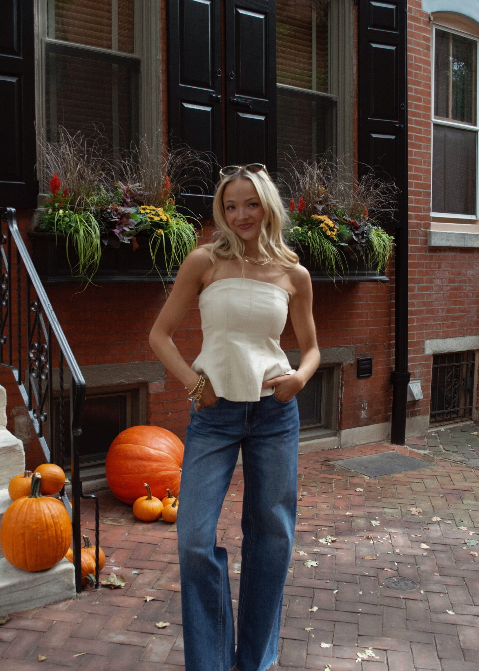 Avalon Vegan Leather Strapless Top